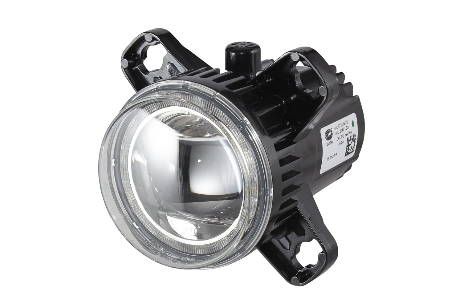 HELLA 1ML 012 488-131 LED/DE-Insert, headlight - 90mm Performance L4060 - 12/24V - round - Fitting/Screw Connection - Lens Colour: Crystal clear - Plug: DEUTSCH plug - left - Quantity: 1