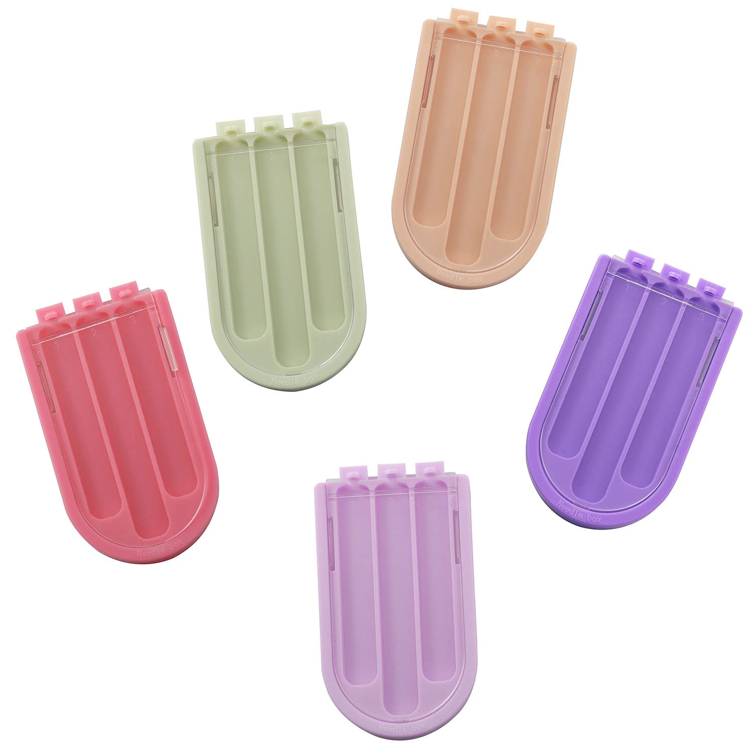 XGNG 7PCS Sewing Needle Storage Box Storage Plastic Needle Box Small Storage Hand Sewing Needle Storage Box Hand Sewing Needle Color Storage Box