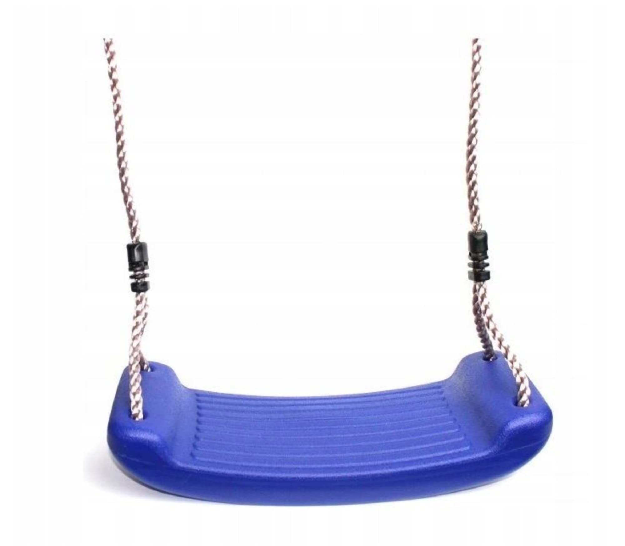 Blue Swing Childrens Plastic Swing Seat For Kids Climbing Frame Diy Playground Tree House With Adjustable Ropes For Swing Frame Hang On Tree * From Happy Playgrounds (Blue Swing)