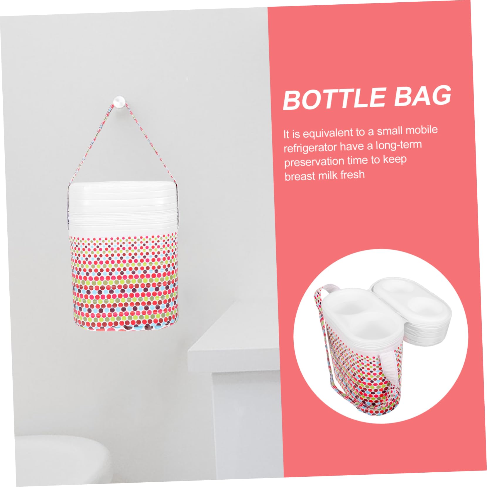 SUPVOX 2 Pezzi Secchio Isolato Per Latte Materno Tazza Per Biberon Latte Materno Refrigeratore Scaldabiberon Da Viaggio Scaldabiberon Manicotto Borsa Per Biberon Isolata