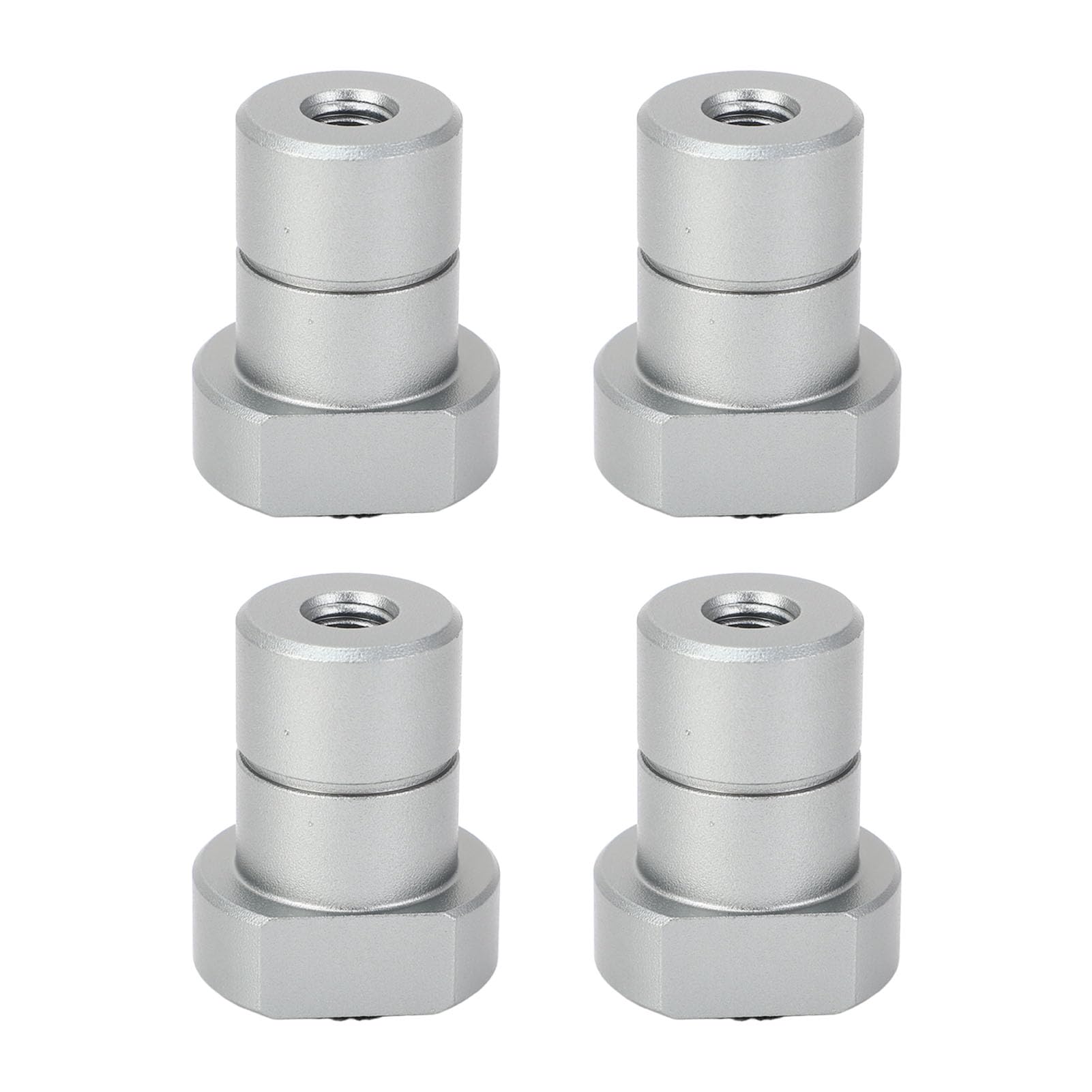 4-Pack 20mm Aluminum Alloy Bench Dog Stops For MFT Tables – Non-Slip Pad, Precision Fit Workbench Clamping Accessory For Woodworking, Routing & Assembly