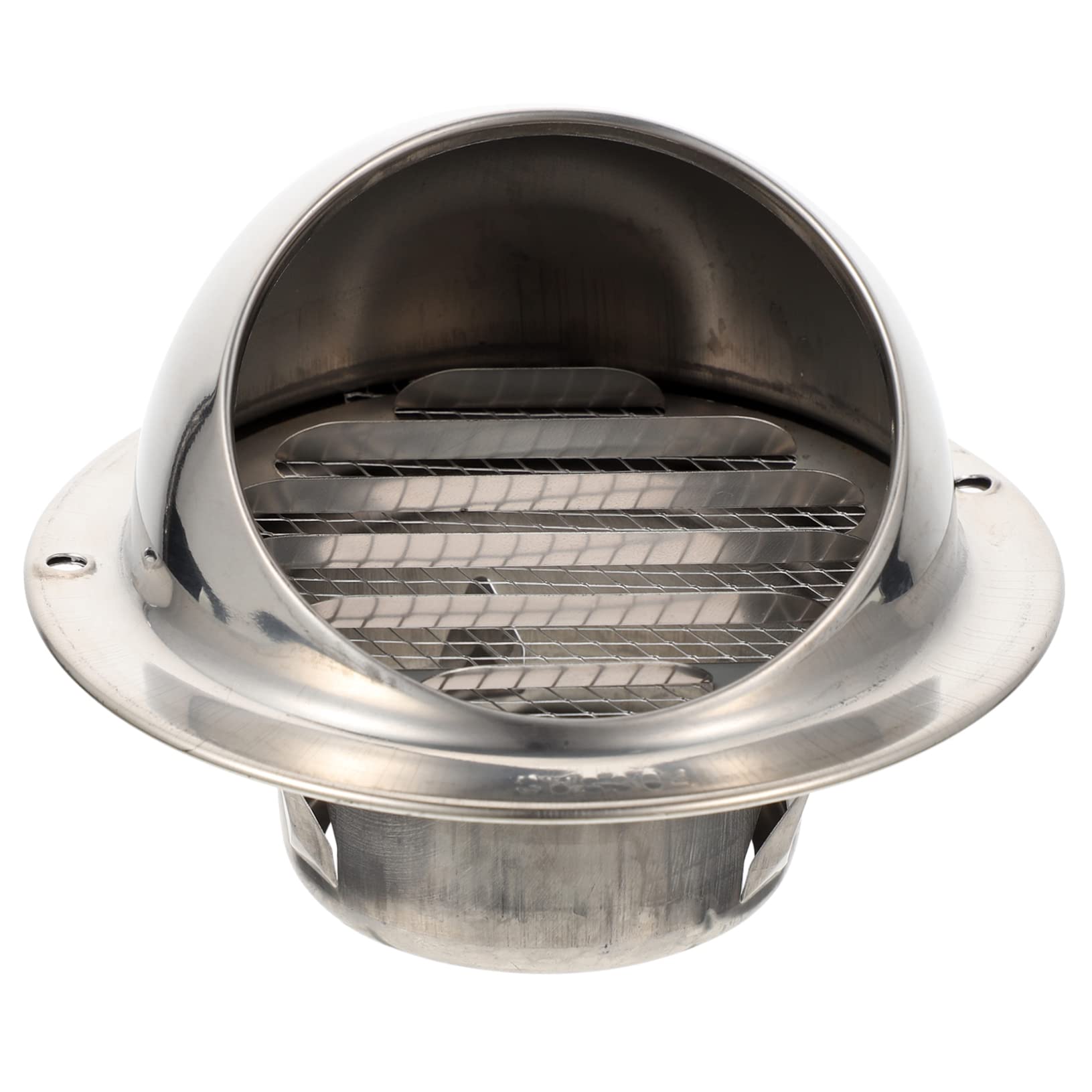 Exhaust Windshield Dryer Vent Round Grill Grate Air Vent Extractor Dryer ilation Grille Cover External Extractor Stainless Steel Silver Ducting Air Exhaust Hood Wall