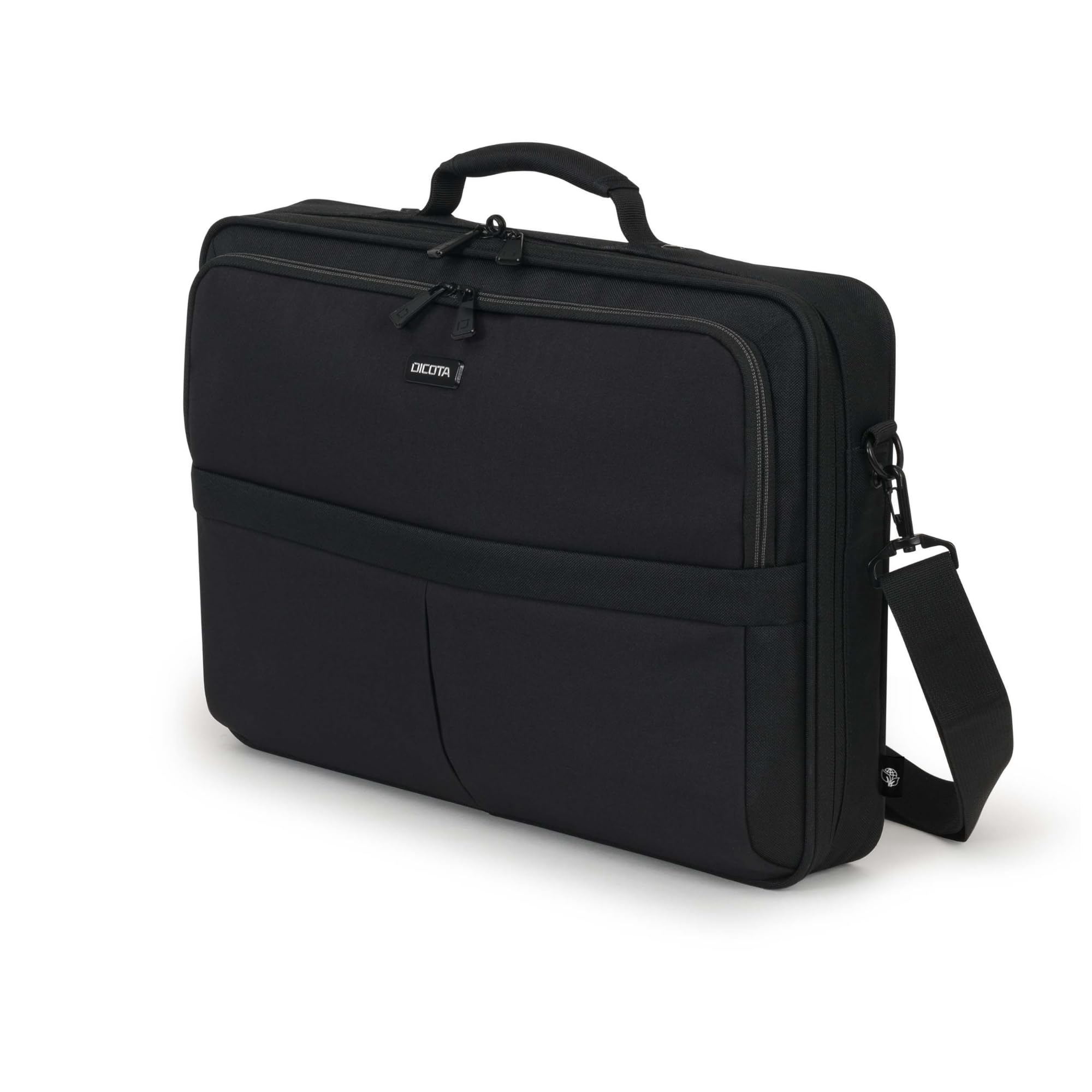 DICOTA Eco Multi SCALE 12”-14,1". Custodia con serratura per il trasporto di computer e tablet, custodia protettiva Eco per computer realizzata con materiali riciclati, colore nero