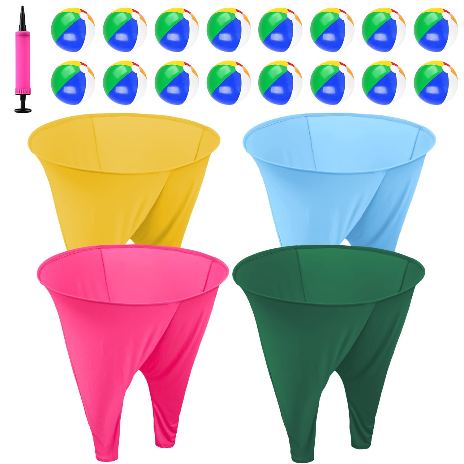 FOTSHARER Granny Pants Yard Freaky Party Pants with Bouncy Balls and Air Pump Oversized Granny Pants Outdoor