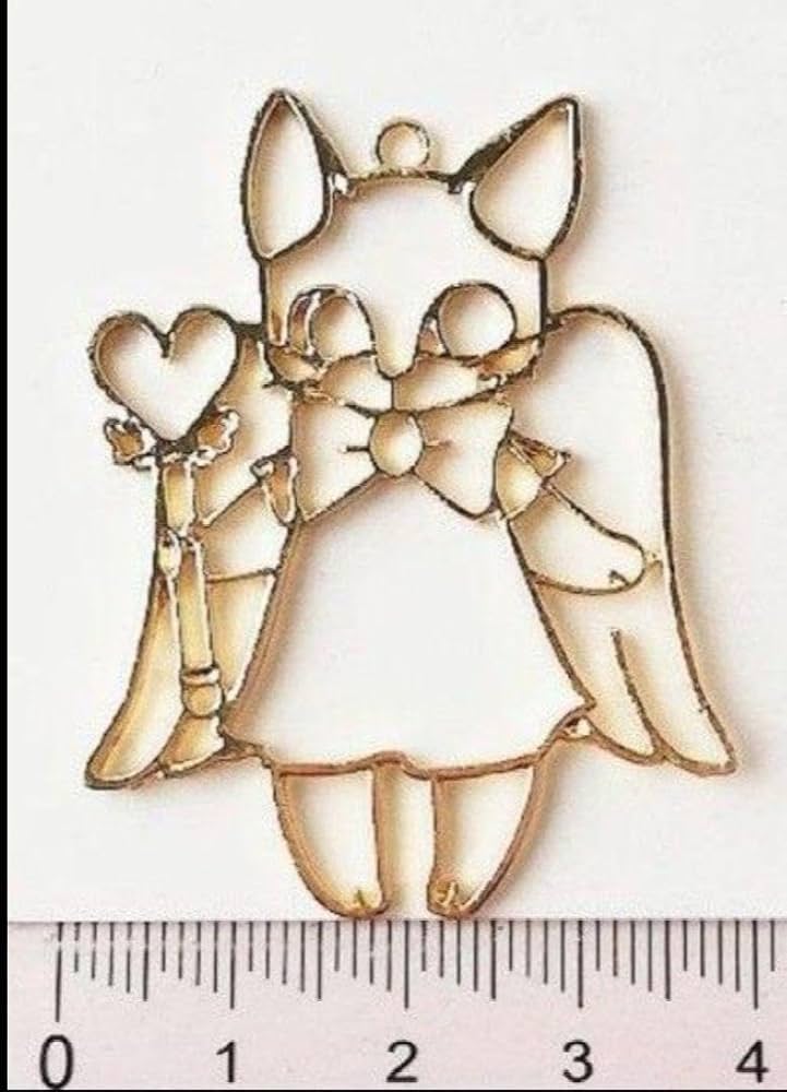 Amazon.co.jp: 天使猫レジン枠チャームとクラフトパンチ黒猫