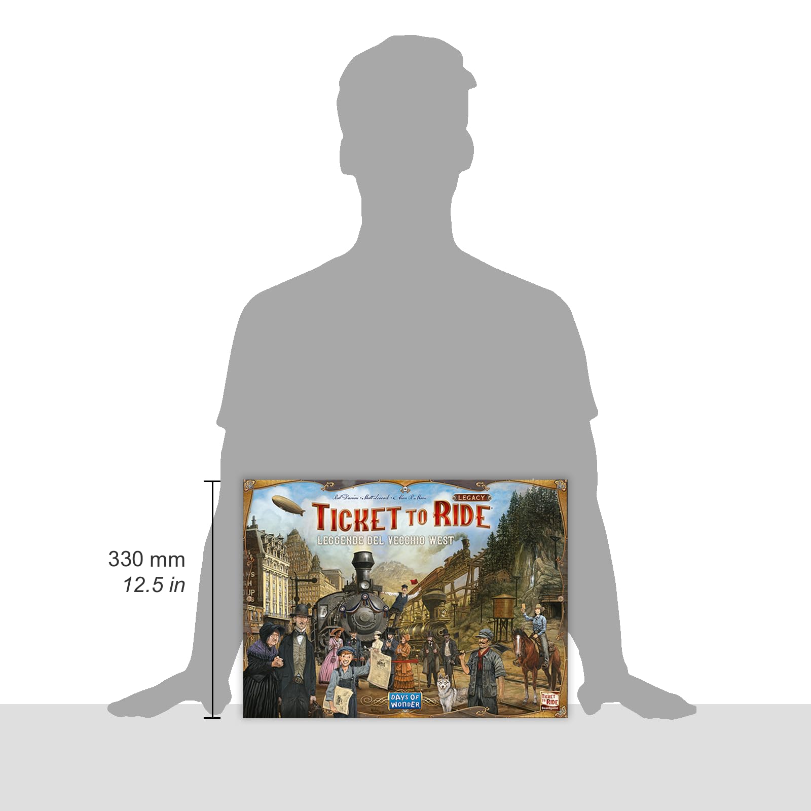 Asmodee - Ticket to Ride Legacy: Leggende del Vecchio West - Gioco da Tavolo di Avventure Ferroviarie per Famiglie e Esperti - 2-5 Giocatori, 10+ Anni, Edizione in Italiano