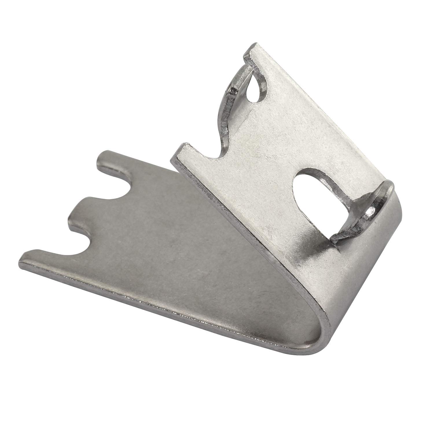 RLECS 6pcs Stainless Steel Freezer Shelf Clips for Refrigerator