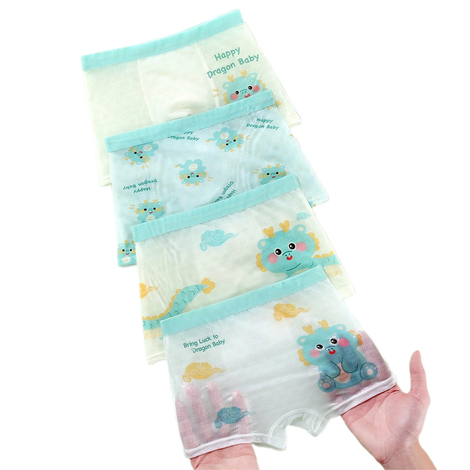 Genérico Calzoncillos Niño 1-13 Años Pack de 4 Dibujos Boxer Niño Estampado Deporte Ropa Interior Infantil Bebe Cintura Elástica Cómodo Transpirable Suave