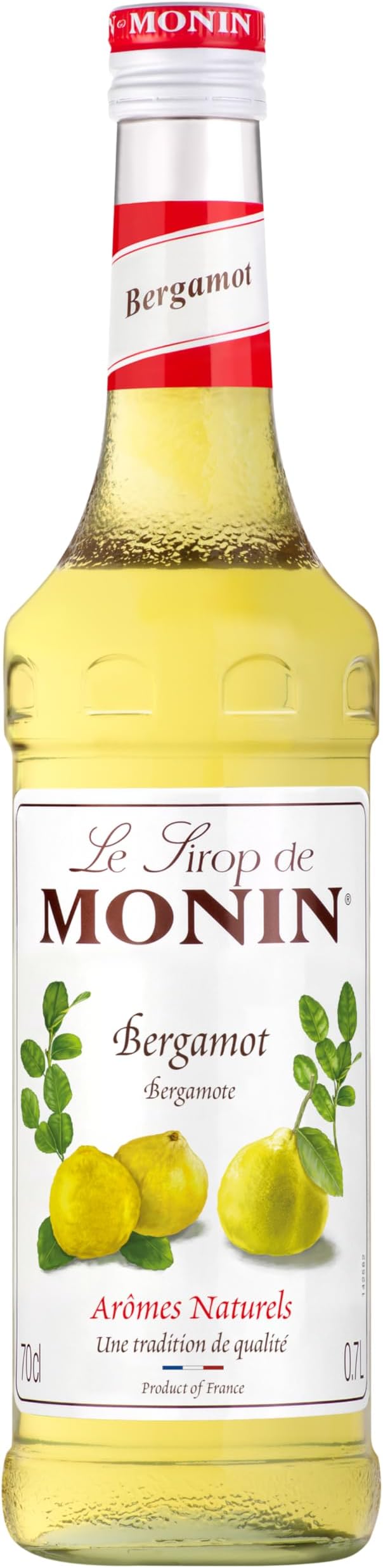 MONIN Premium Bergamot syrup 700 ml for Cocktails and Mocktails. Vegan-Friendly, Allergen-Free, 100% Natural Flavours and Colourings. Sugar Syrup