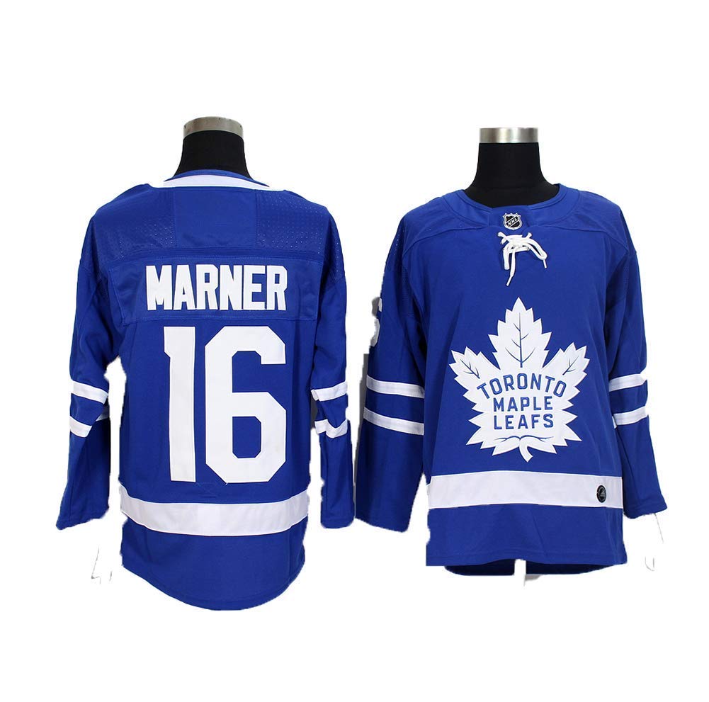 Marner # 16 Toronto Maple Leaf Hockey Jersey, NHL Men's Mitch Sweatshirt, Breathable Long Sleeve, T-Shirt