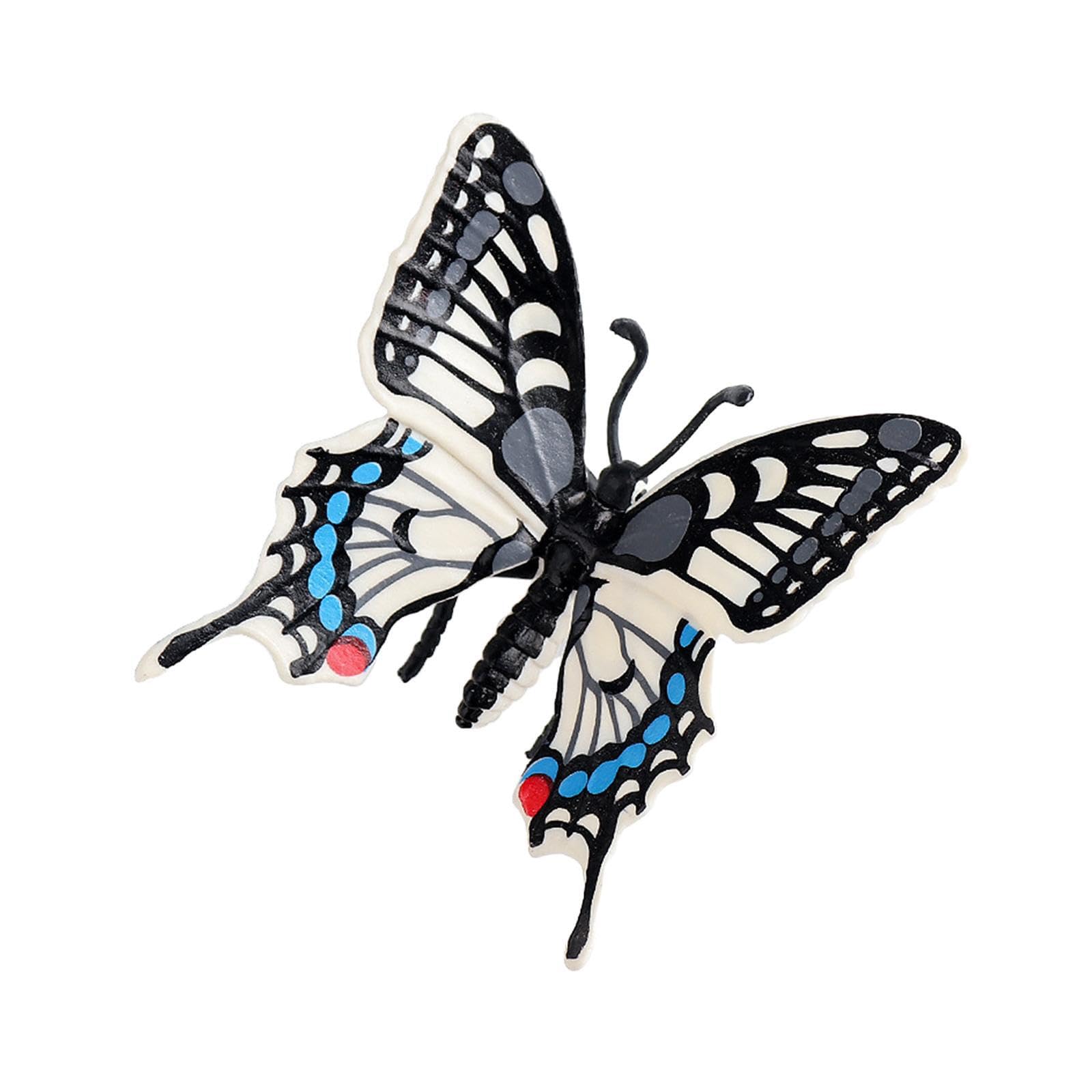 QUXVUIS Charming Butterfly Decoration Figurines Swallowtail Toys Impressive Display Models Home And Educational Butterfly Decoration Miniature Ornaments