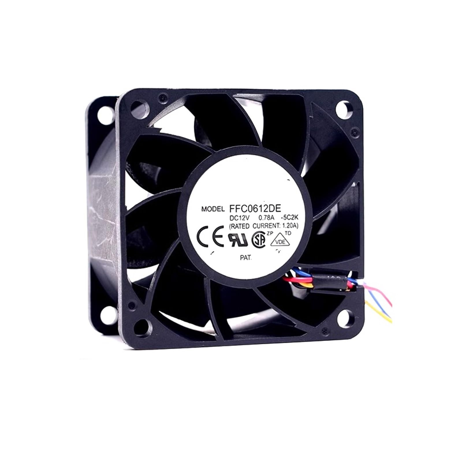 YMUGUEGH FFC0612DE DC 12V 0.78A 6038 6CM 4-wire server cooling fan