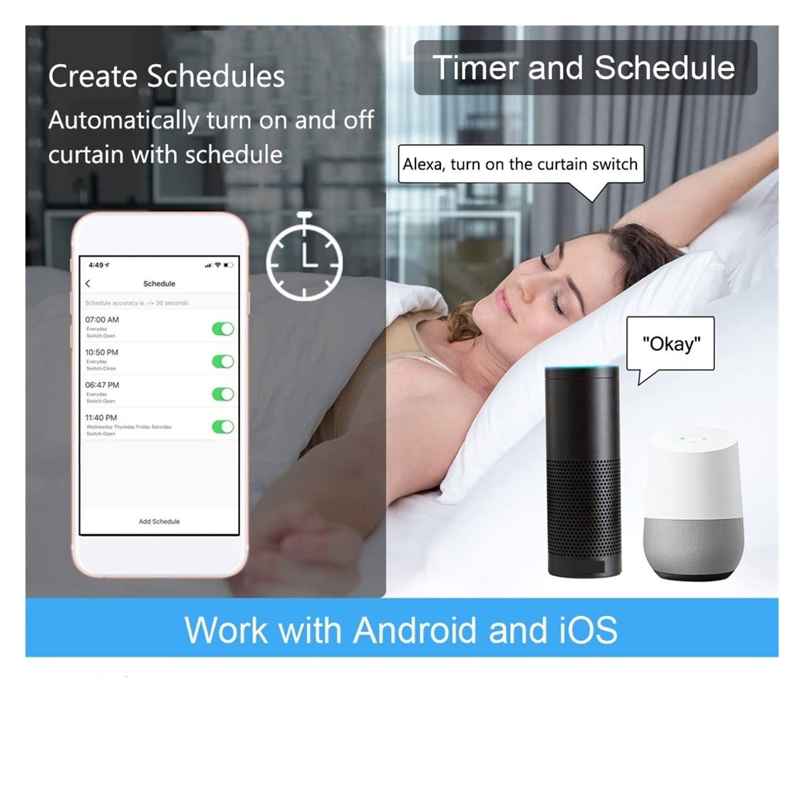Cortina eléctrica inteligente de bricolaje Módulo de interruptor de cortina de vida inteligente Tuya, persianas con Control remoto, persiana enrollable + temporizador de aplicación WIFI, hogar intelig