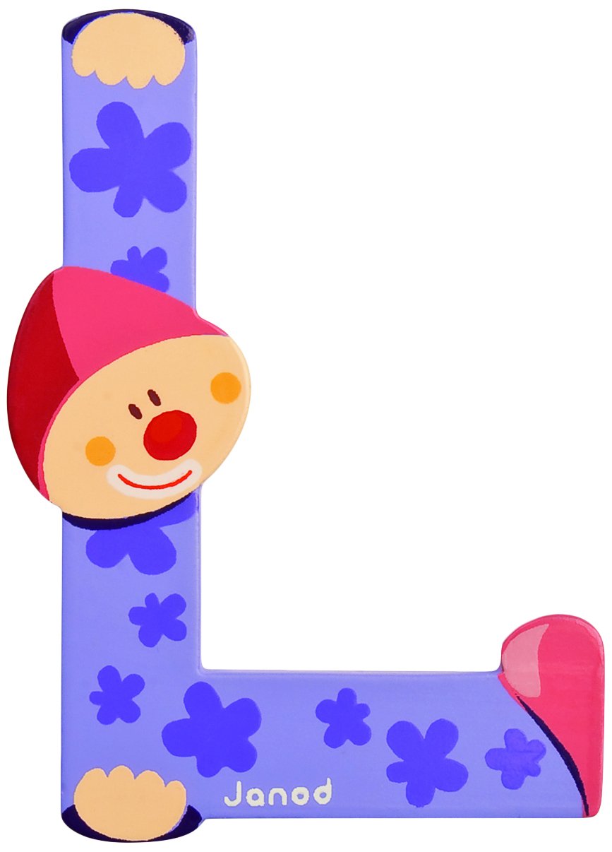 Lettera Clown In Legno Janod - Decorazione Colorata Per Cameretta Bambini - Foto 7