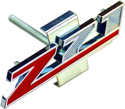Miniatura 1 de Aimoll 1 placa de emblema Z71 para GM Chevrolet Silverado 2500hd 3500hd 3500hd Sierra Tahoe (rojo cromado)