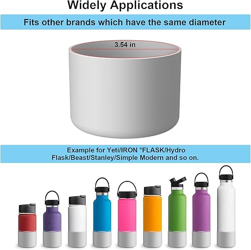 Miniatura 6 de YOUCOX Silicone Boot for Owala Water Bottle 24 oz 32 oz 40 oz, 2PCS Anti-Slip Protective Sleeve for FreeSipTwistFlip Water Bottles, BPA Free,