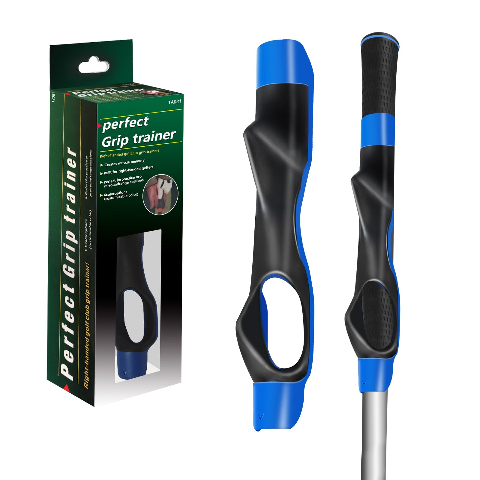 Yutronel Golf Grip Trainer, Golf Training Aid - Adjustable Grip Trainer for Correct Hand Position, Left/Right Hand Golf Training Attachment for Hand