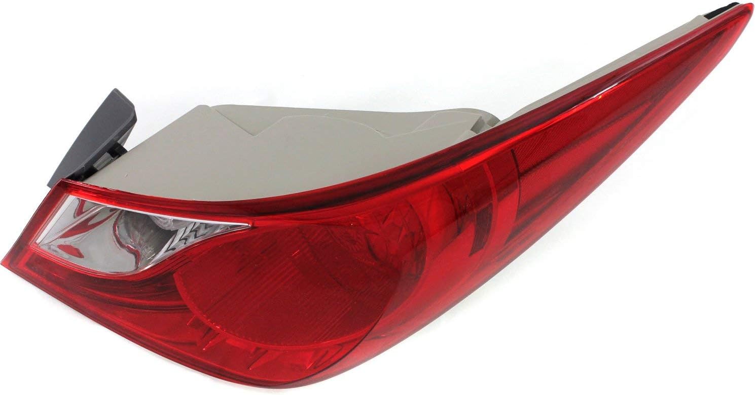 Garage-Pro Tail Light Assembly Set For Hyundai Sonata 2011-2014 Mounts on Body Halogen With Bulbs Driver Passenger Side, Outer