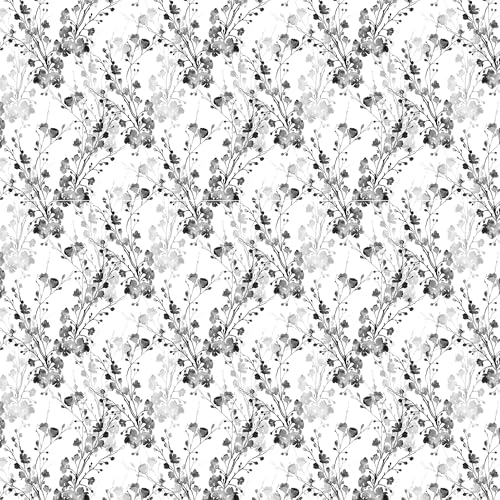 Image of LANE LINEN 400TC Morrison Bloom Super King Size Bedsheet with 4 Pillow Cases | 100% Cotton Digital Print Bedding Set (2.74 M x 2.74 M) | Modern Floral Pattern for Luxurious Comfort (White Floral)