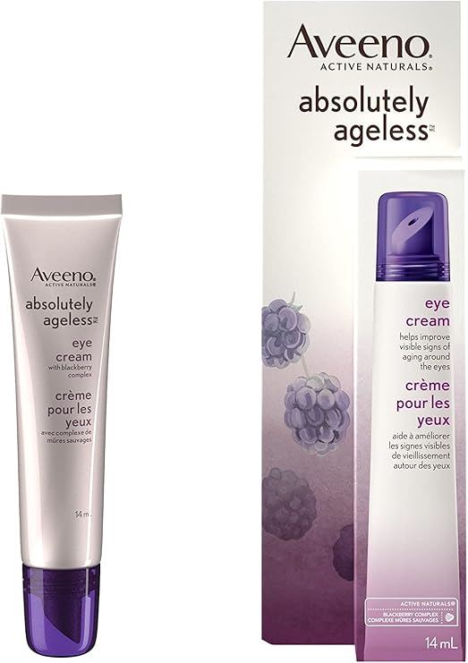Aveeno Anti Aging Eye Cream, Absolutely Ageless Lotion for Dark Circles