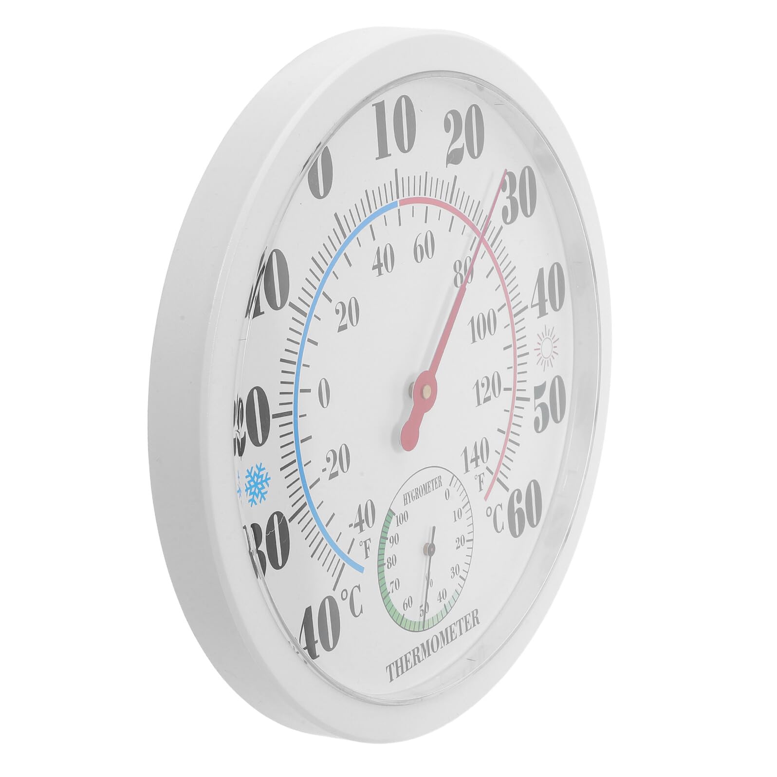 TOYANDONA Termometro da Parete Digitale per Interni e Sauna, Igrometro Display Ampio, Sensore Rapido di Temperatura e Umidità per Controllo Clima Casa e Ufficio