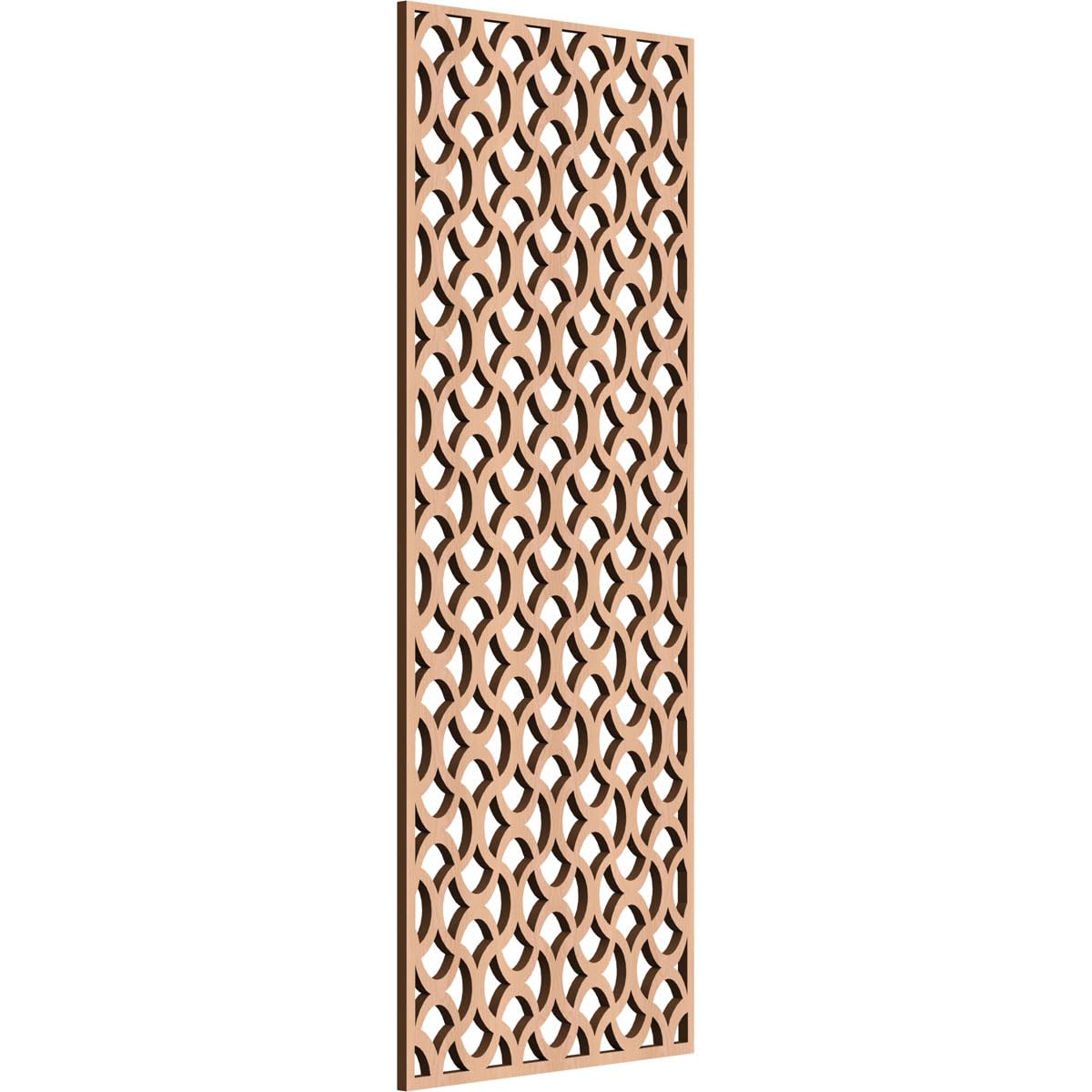 Resort Decorative Pierced Fretwork Wood Wall Panels, 11 3/8"W x 29 3/8"H x 1/4"T, Alder