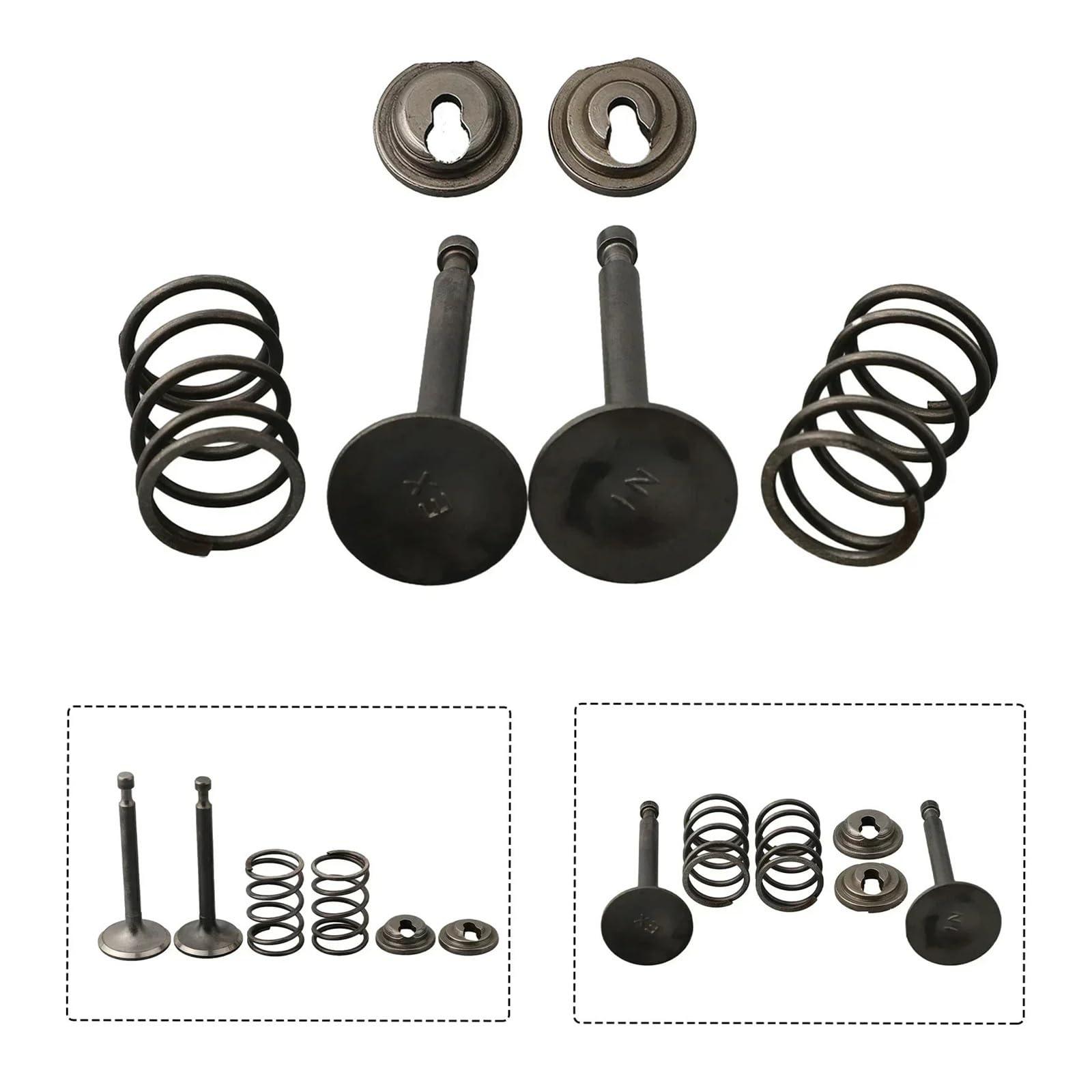 Set di Fermo Pinza a Molla for valvola di Scarico aspirazione aspirazione for Tosaerba generatore Motore a Gas GX200,168F,170F 5.5-6.5HP