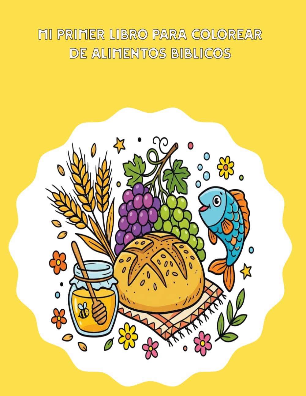 Mi primer libro para colorear de alimentos biblicos