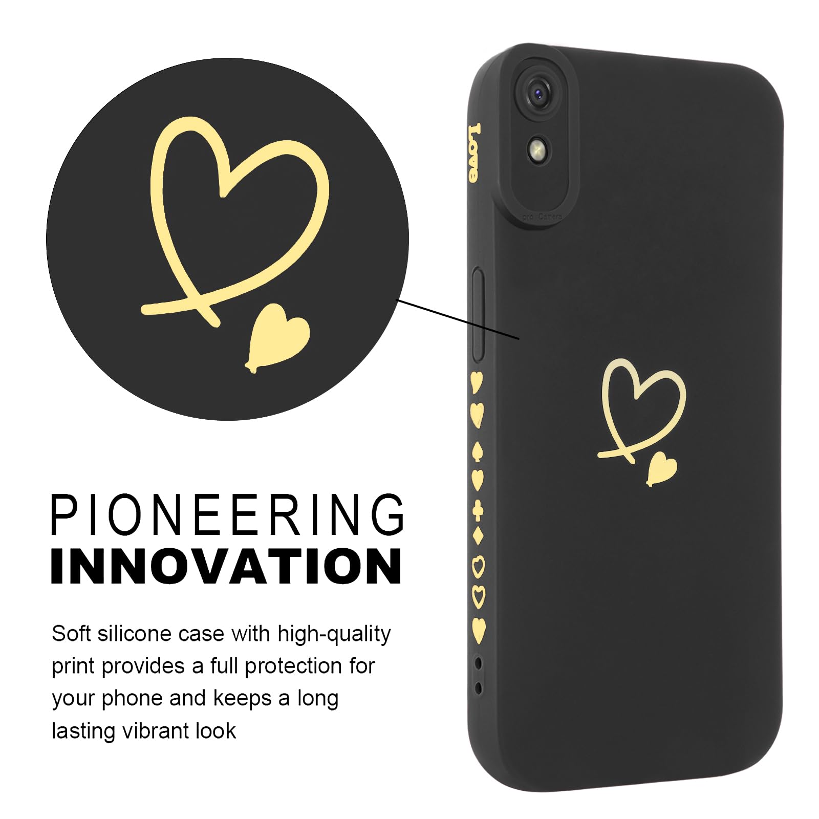 2 Packs] JuL Coque Pour Xiaomi Redmi 9A 4G 6,53" Étui, Rappeur Cool Housse Motif Mode Design Doux TPU Silicone Souple Housse With Antichoc Anti-Rayures Protection Coquille Pour Redmi 9i/9AT,01