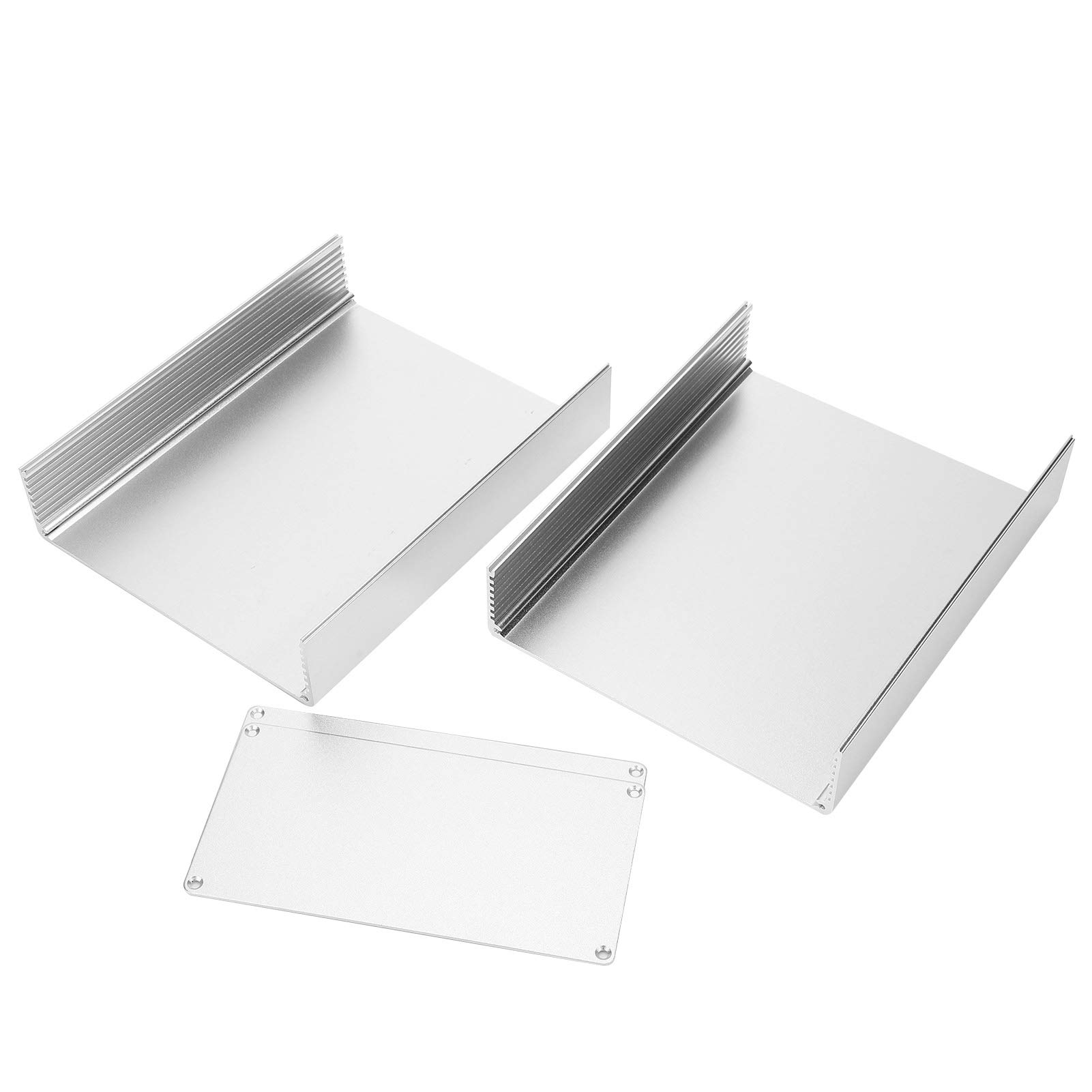 KIMISS Custodia in Lega di Alluminio per Circuiti Stampati - Custodia per Apparecchiature Industriali 80x160x200 Mm - Custodia Elettrica Resistente, Leggera e Personalizzabile (#1)