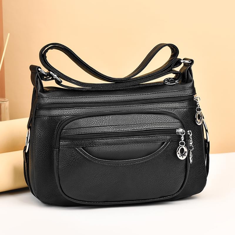 XSDTYYLQ Crossbody Bags for Women Travel,Trendy Vegan Leather Multi Pocket Ladies Handbags,Shoulder Purses,Gifts For Women - Image 3