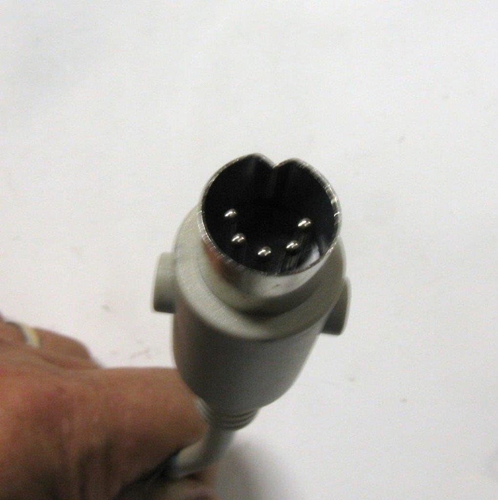 Close-up of the 5-pin quick disconnect connector