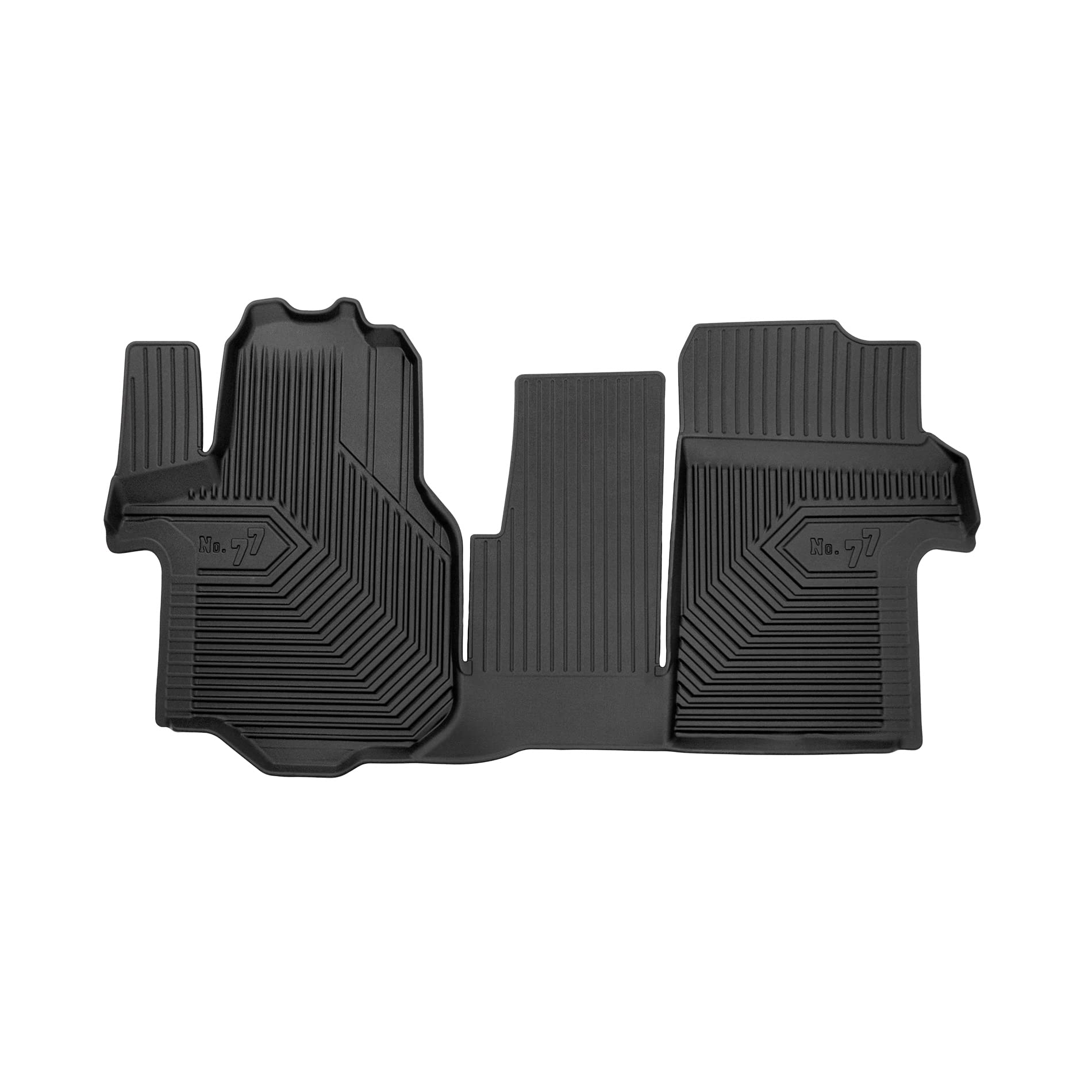 FROGUM No.77 Alfombrillas para Coche Alfombras para Man TGE Desde 2017, para Volkswagen Crafter II Desde 2016 | Borde Alto | para Todo el año | Tamaño