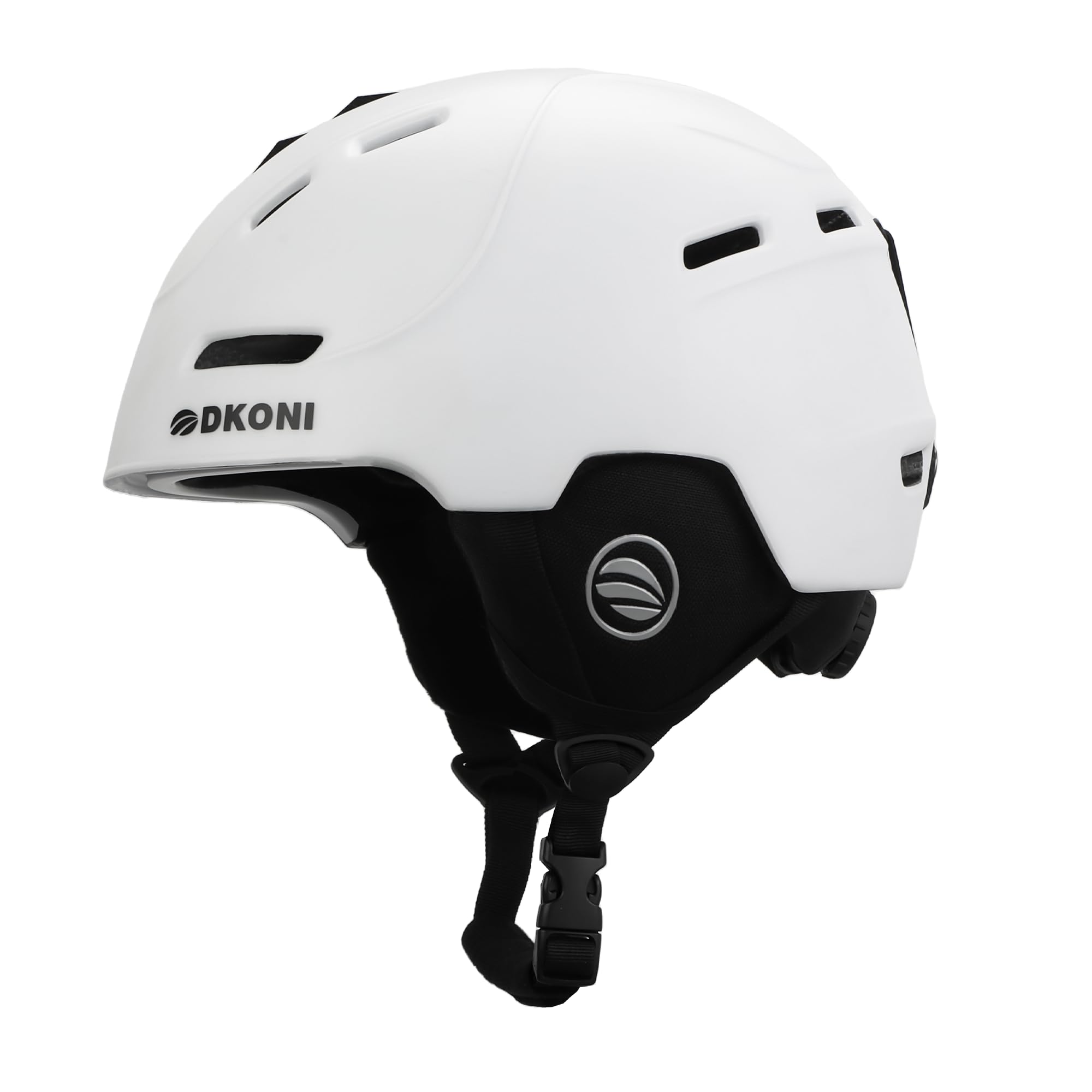 DKONI Skihelm für Erwachsene, Snowboardhelm für Herren, Damen & Jugendliche, Zertifizierter Schneesporthelm für Skifahren & Snowboarden (Weiß, L: 58-62cm) Sport & Freizeit