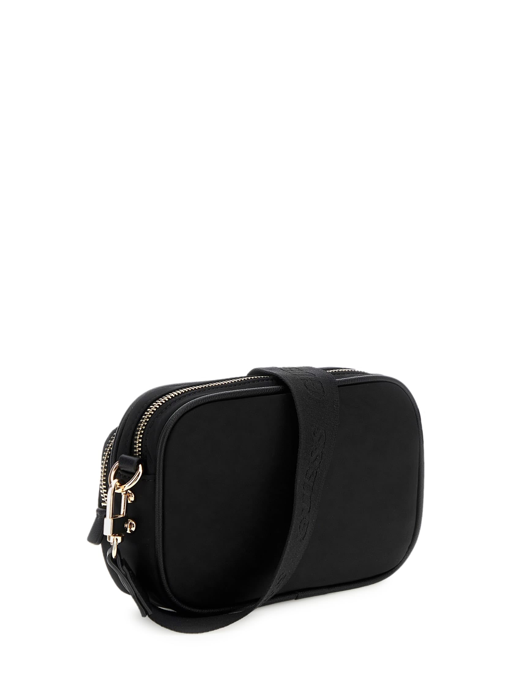 GUESS Gemma Crossbody Camera, Bandolera para Mujer, Negro, Talla Unica