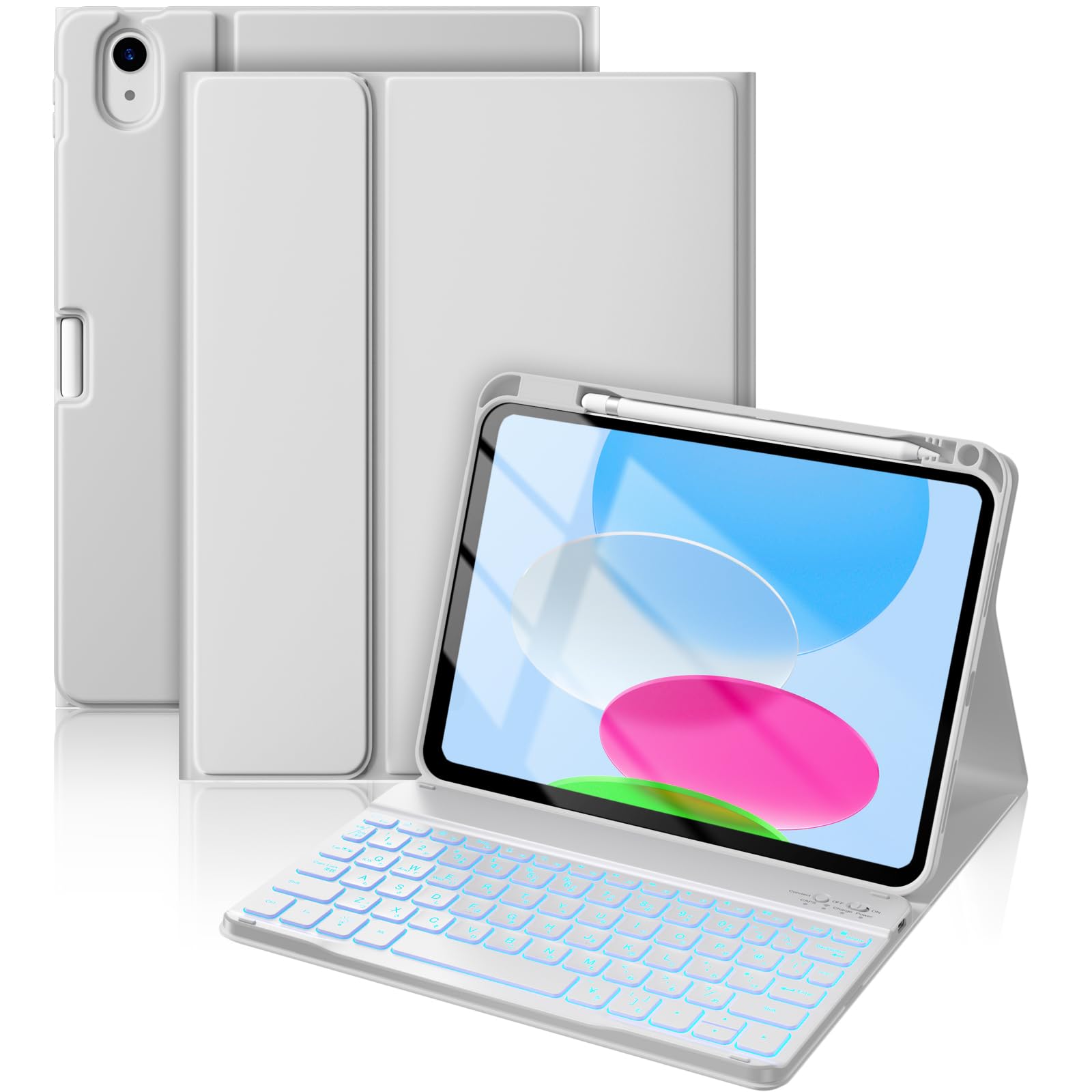 HETHOT iPad用 キーボード付きケース A16 第11世代/第10世代…