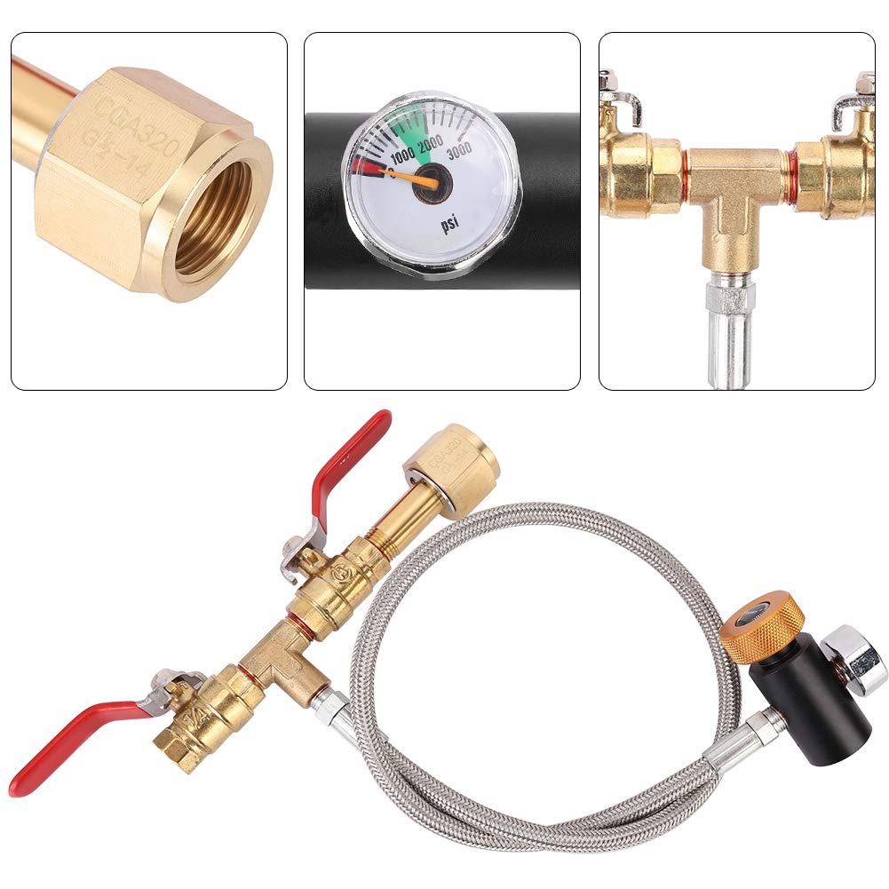 Adattatore Per Bombola Di CO2, Convertitore Filettato Per Valvola Di Ricarica G12 14 M18x15 87963101