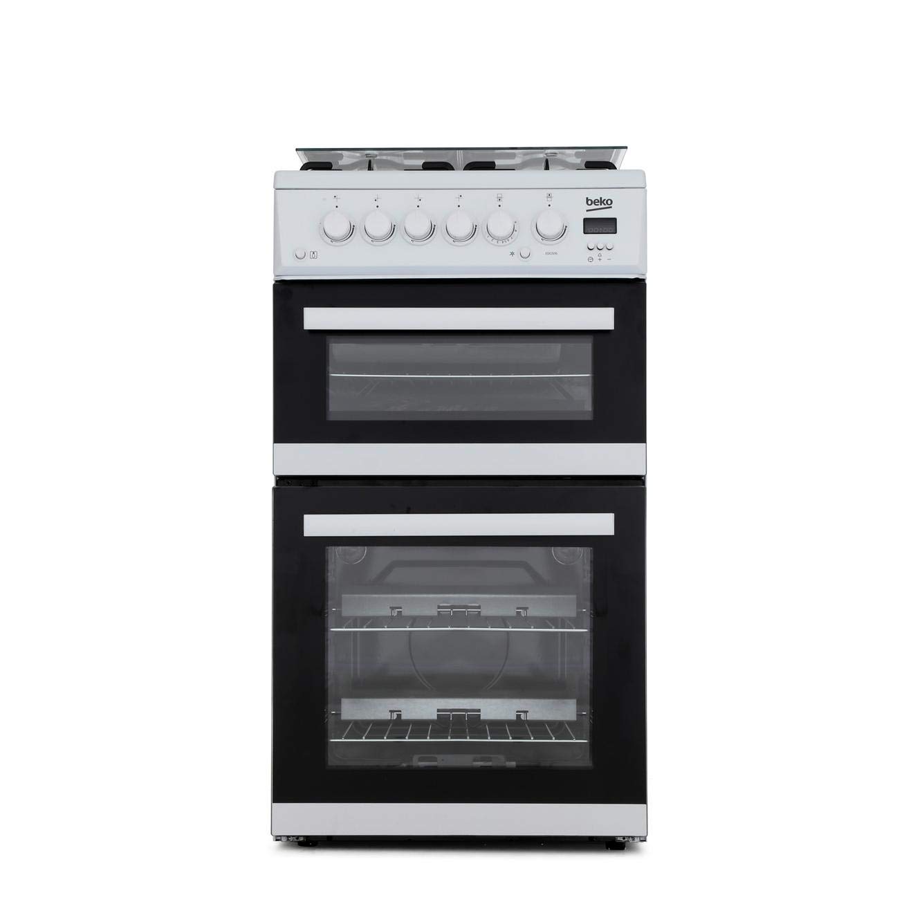 Beko EDG506W 50cm Double Cavity Gas Cooker White Whirlpool Absolute