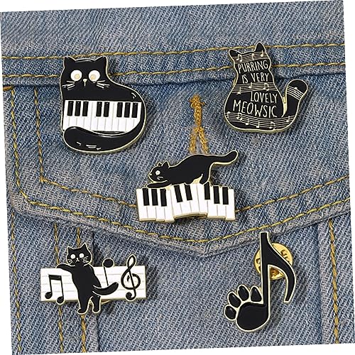 Badges d'épingle vêtements et jolie épinglette chat noir pour customisation