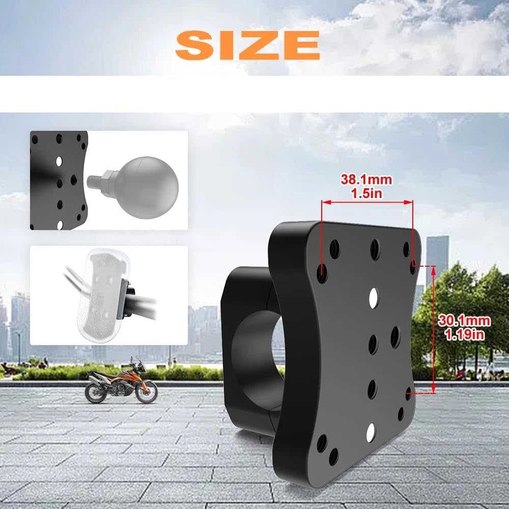 Placa Navegación GPS Móvil Soporte Universal para Manillar 22 Mm Soporte para Navegación GPS