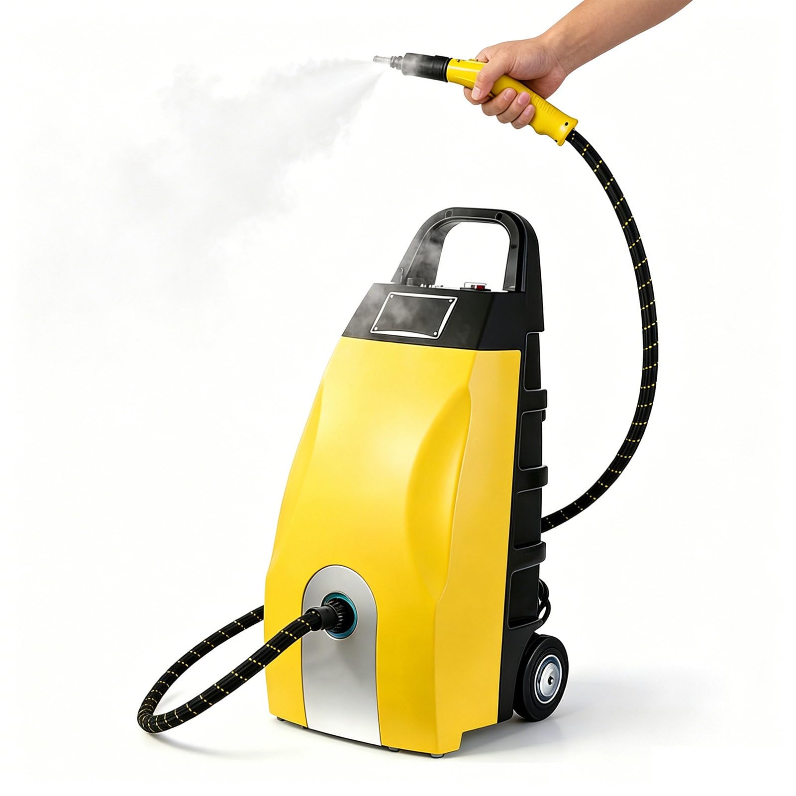 AETEREOS Commercial Steamer Cleaner 3000W Heavy Duty, Multi High Temp Steam Washer Yellow