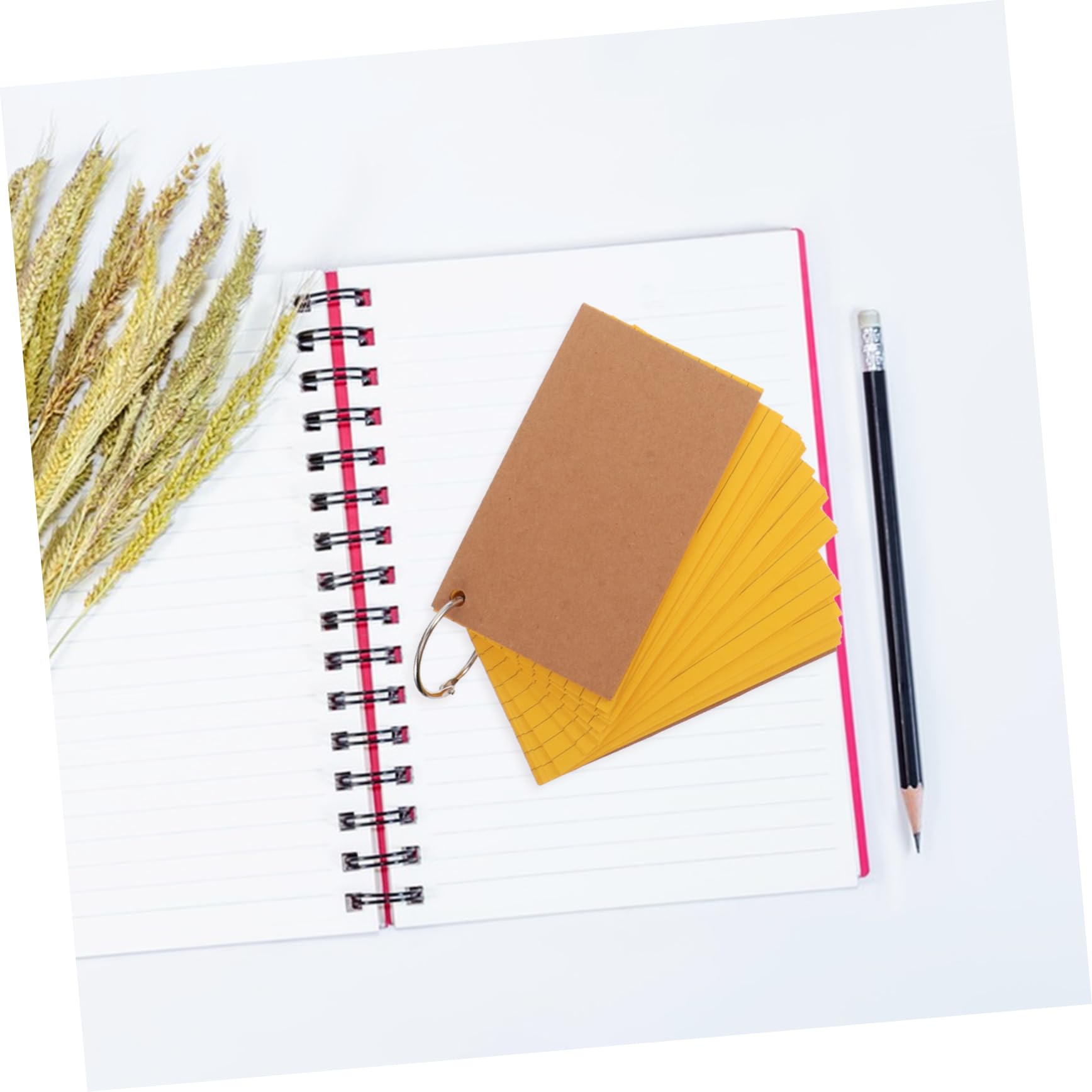 Tofficu 10stücke Karteikarten Mit Ring Blanko-karteikarten Aus Festem Papier Doppelseitig Liniert Für Notizen Loseblatt-design Für Organisation Für Studium Und Arbeit