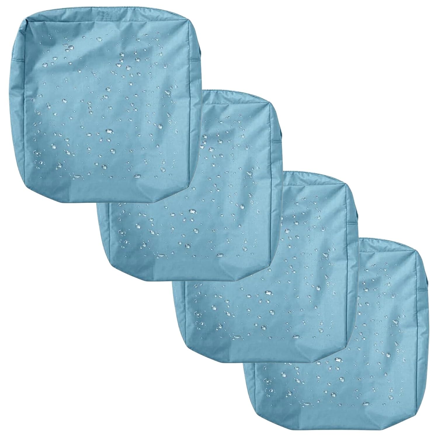 Uhvujdui Color 9 1/2/4Pcs Waterproof Seat Cushion Covers 50X50 60X60cm Garden Sofa Cushion Slipcovers With Zipper For Indoor Outdoor Patio Chairs Couch Rattan Furnitur(,50X50x5cm(4Pc))