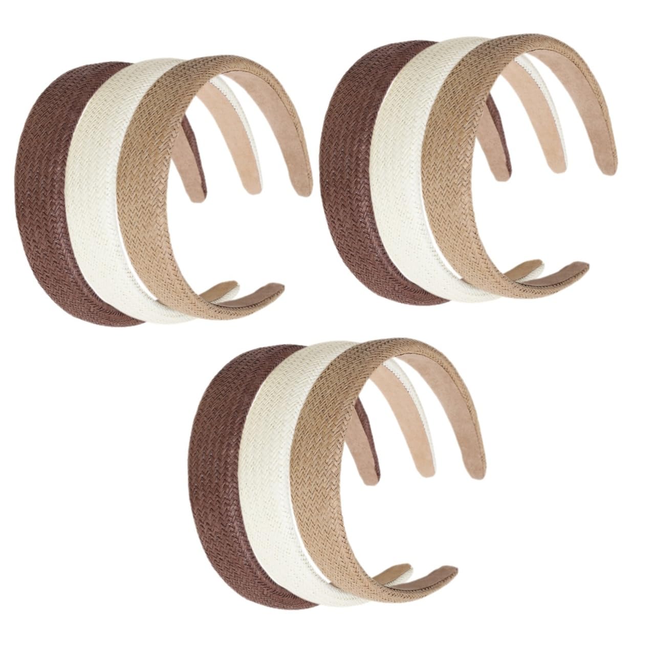 minkissy 9pezzi Cerchietti Intrecciati Per Donna Accessori Per Eleganti Neutri Perfetti Per Occasioni Quotidiane e Feste