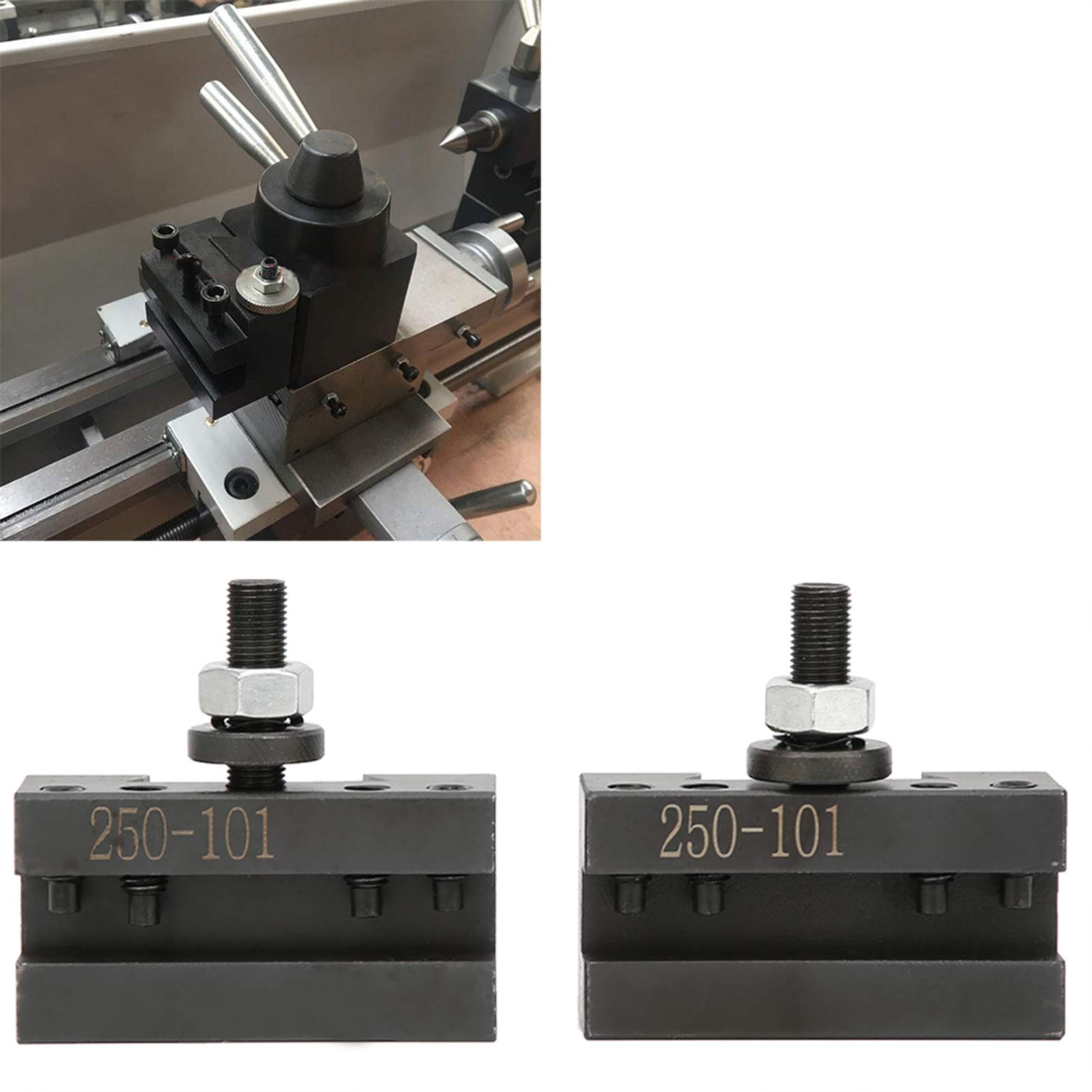 Utensile per alesatura a cambio rapido, Attrezzatura CNC 250-101, Portautensili in acciaio al carbonio ad alta durezza, 2 pezzi Portautensili a cambio rapido per Cerchio