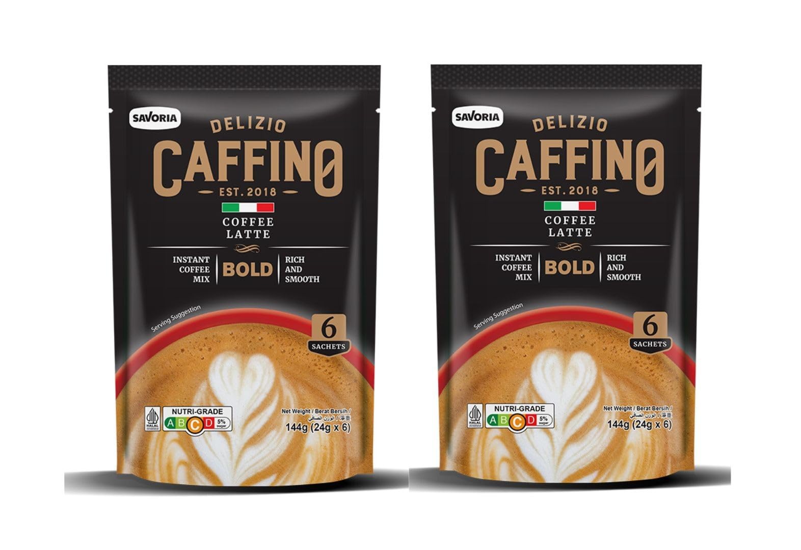 CAFFINO Premium Coffee Latte Bold • Strong Coffee • Less Sugar • Real Coffee & Real Milk • 7 Sachets x 27g, 6.67 oz ℮ 189g, Pack of 2 (378g) | Imported from Indonesia-image-22