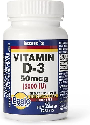 Basic Vitaminas Natural Vitamina D-32000IUTabletas de 200film-coated, 2unidades)