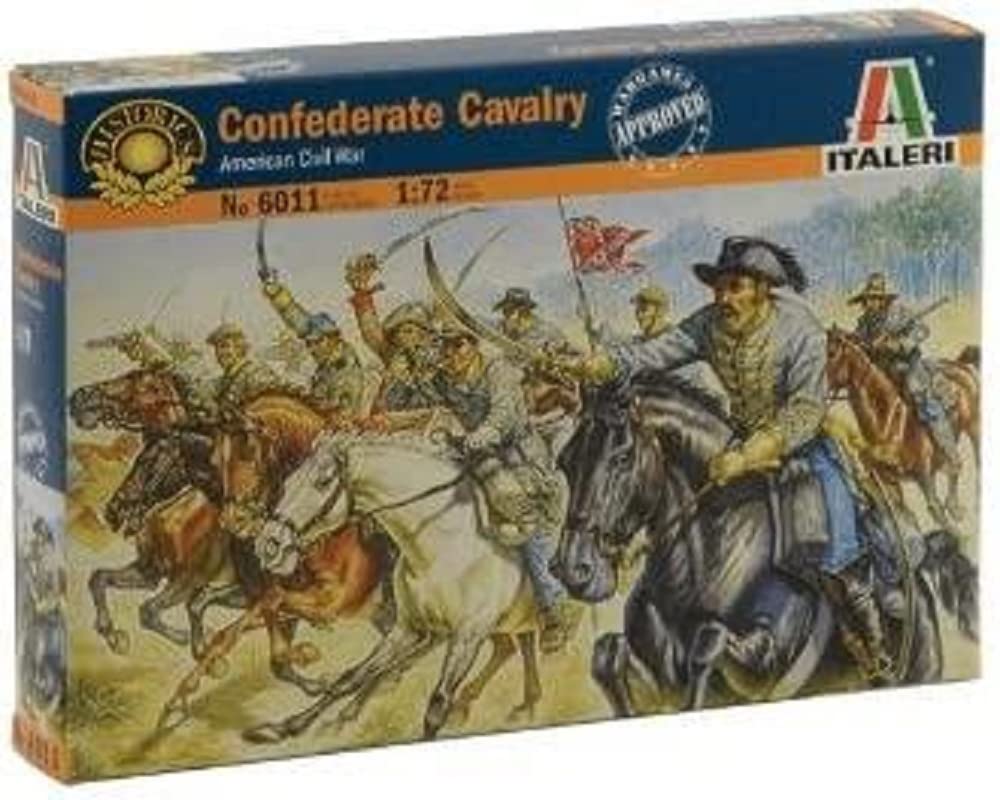 ITALERI FIGURES 1:72 CONFEDERATE CAVALRY RIDERS 6011 COMPLETE