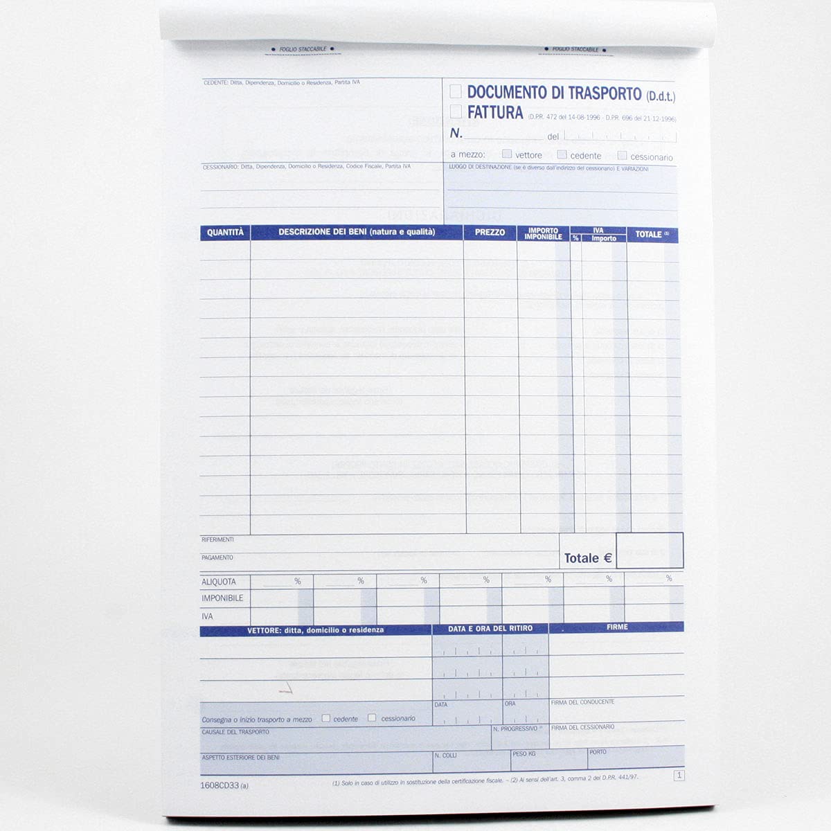 Blocco Documenti Di Trasporto - 5 Pezzi Con Triplice Copia 215x148mm - Foto 4