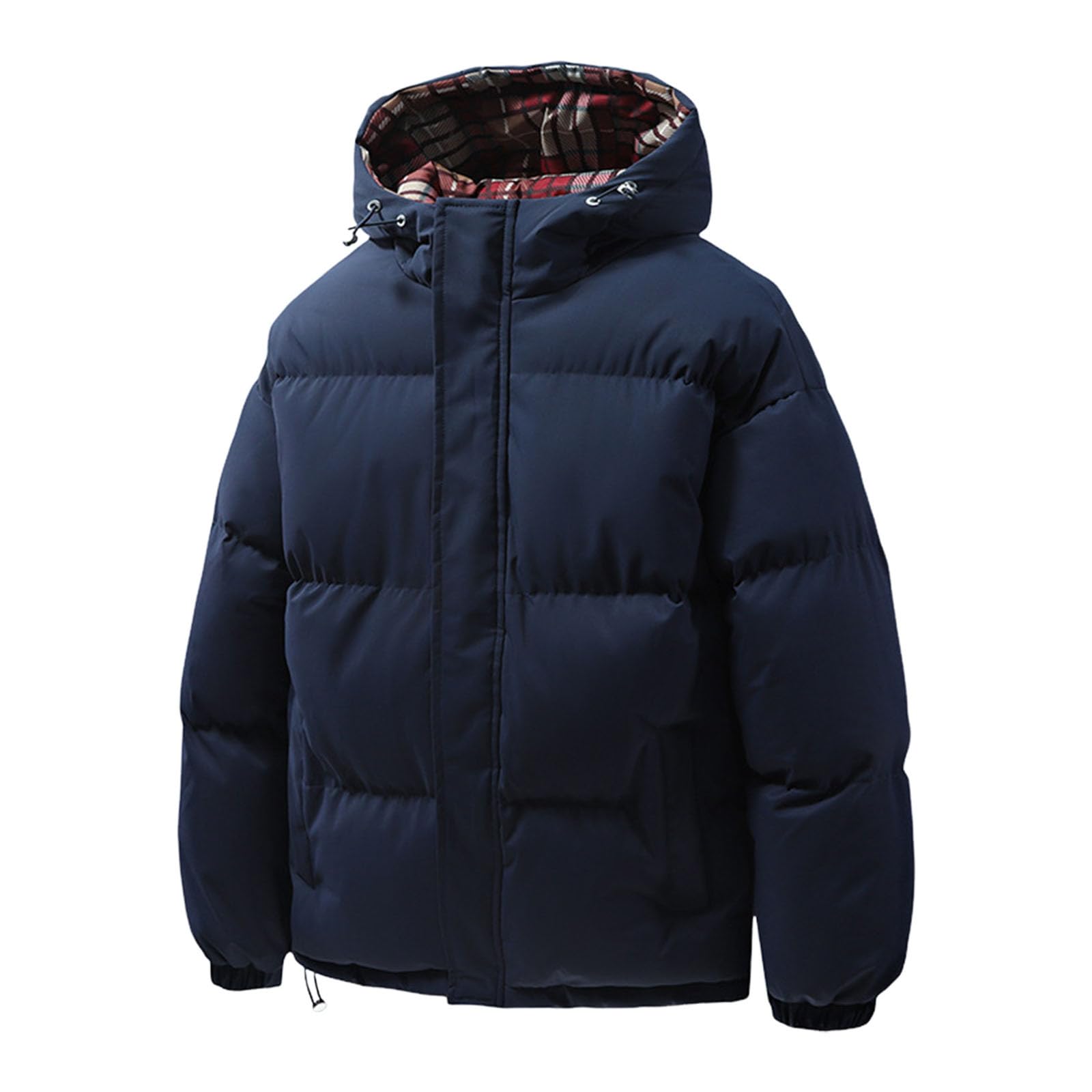 Générique 2027 - Doudoune d'hiver chaude et épaisse, coupe-vent, manteau pour temps froid avec capuche, isolation thermique extérieure, pour un usage quotidien